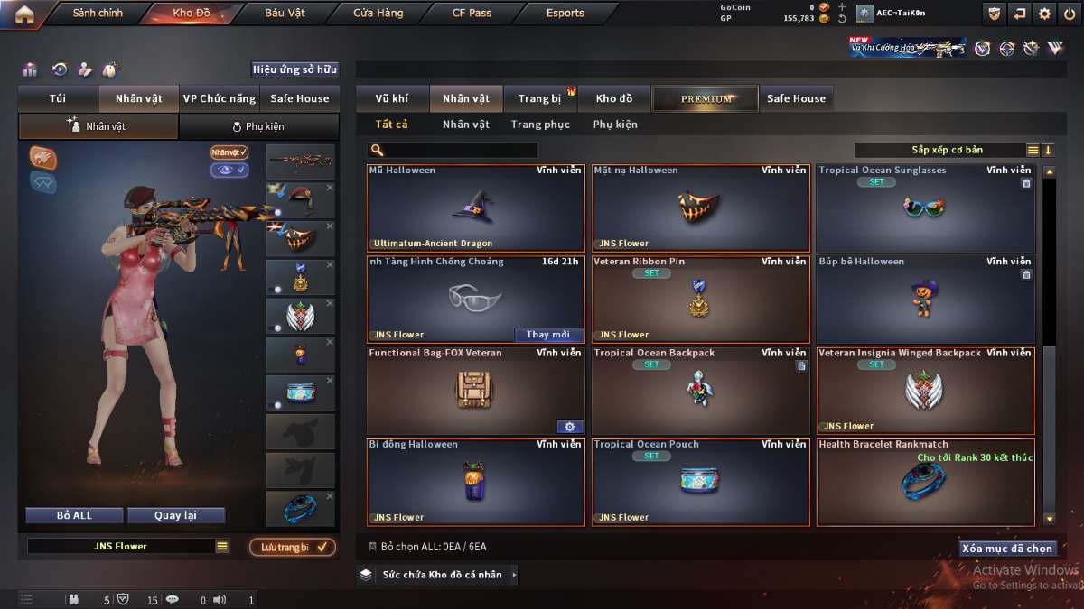 shop acc cf uy tin gia re